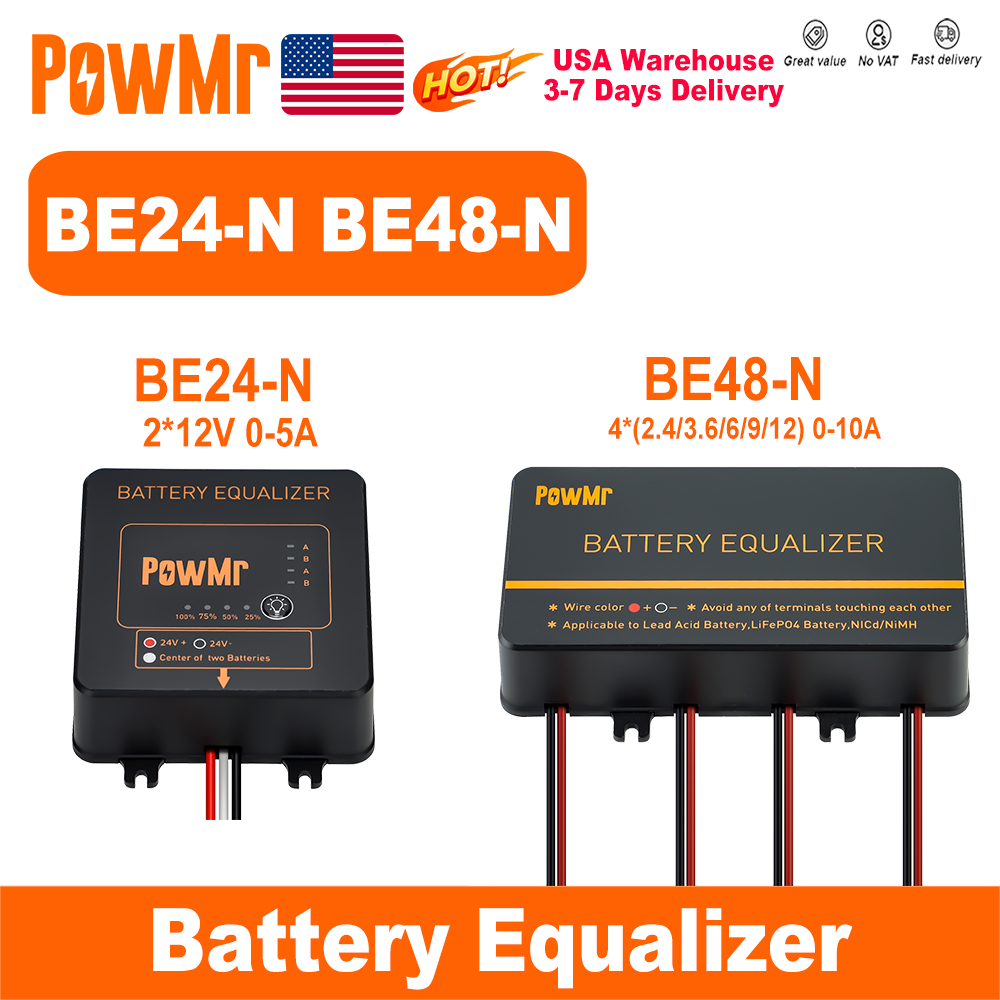 Power Banks - Ecualizador de Baterías PowMr USA 24V