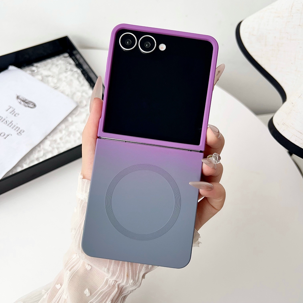 Liquid Silicone Magnetic Phone Case - Funda Magnética Inalámbrica con Degradado para