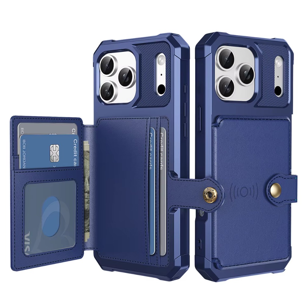 Leather Wallet Card Holder Phone Cover - Funda Cartera con Ranuras para Tarjetas