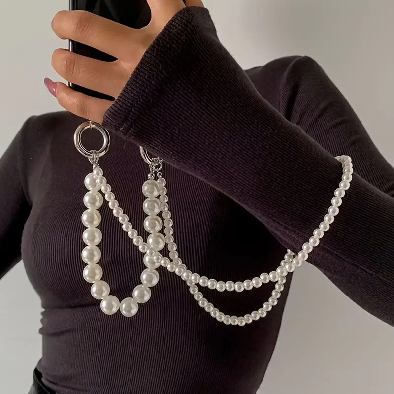Crossbody Lanyard Neck Strap Case - Cordón de teléfono móvil tejido de
