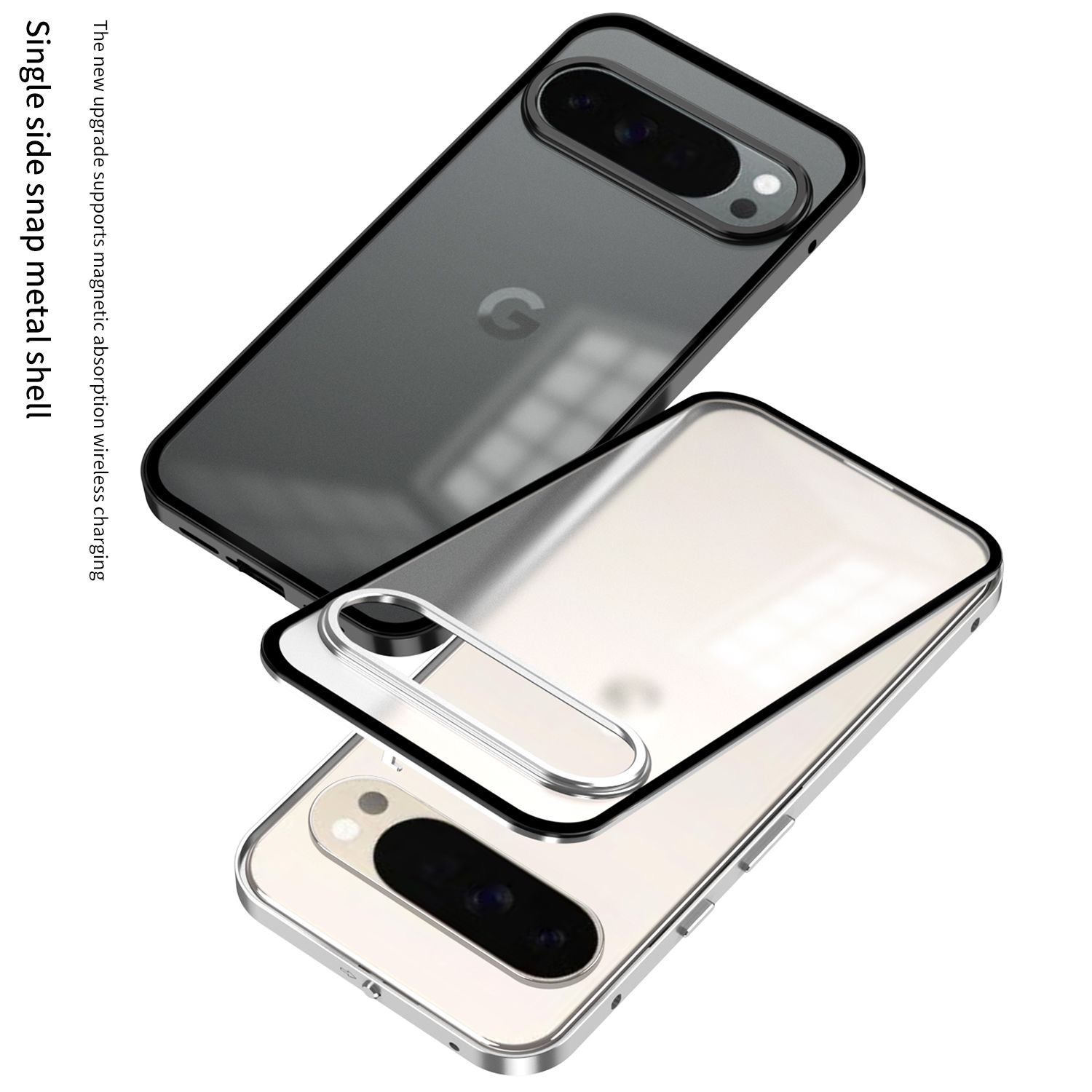 Metal Bumper Aluminum Frame Case - Carcasa Magnética 2 en 1 de