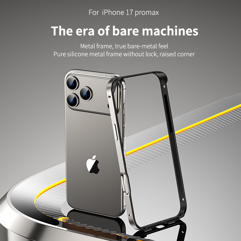 Metal Bumper Aluminum Frame Case - Funda protectora de silicona con marco