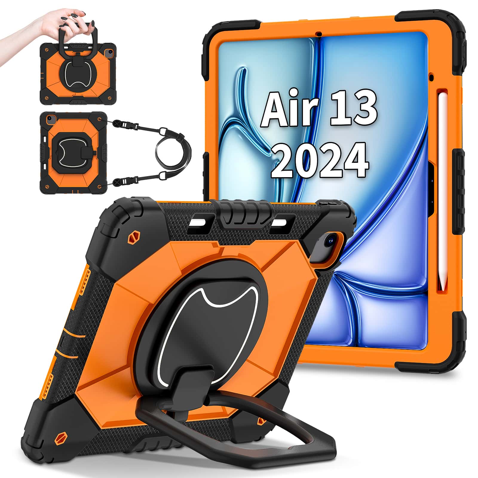 Heavy Duty 360 Full Body Protective Case - Funda para iPad Pro 13 M5