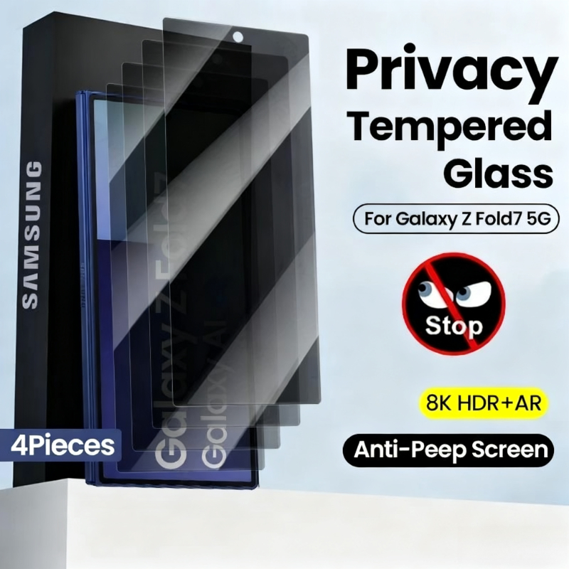 Anti Spy Privacy Glass Case - 4 Uds vidrio de privacidad para