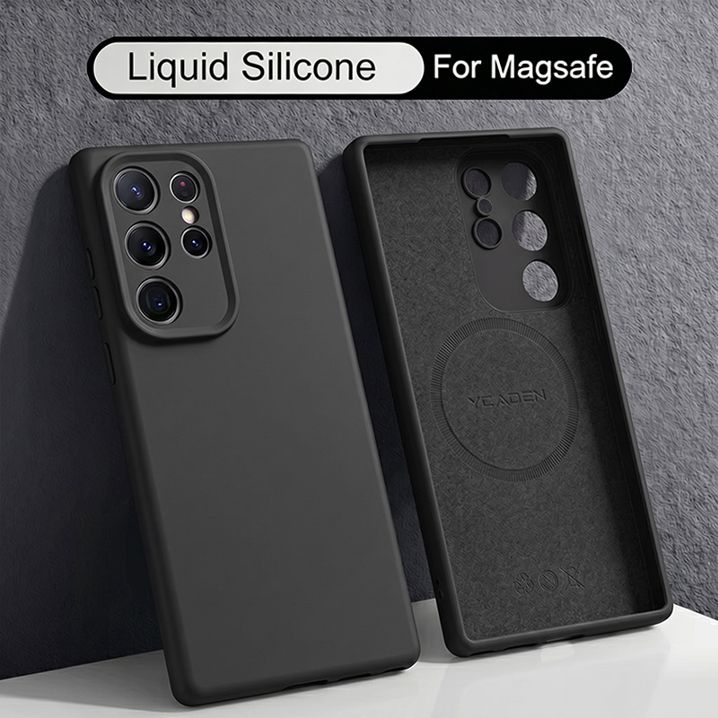 Funda de silicona líquida suav - Liquid Silicone Magnetic Phone Case reseña y precio