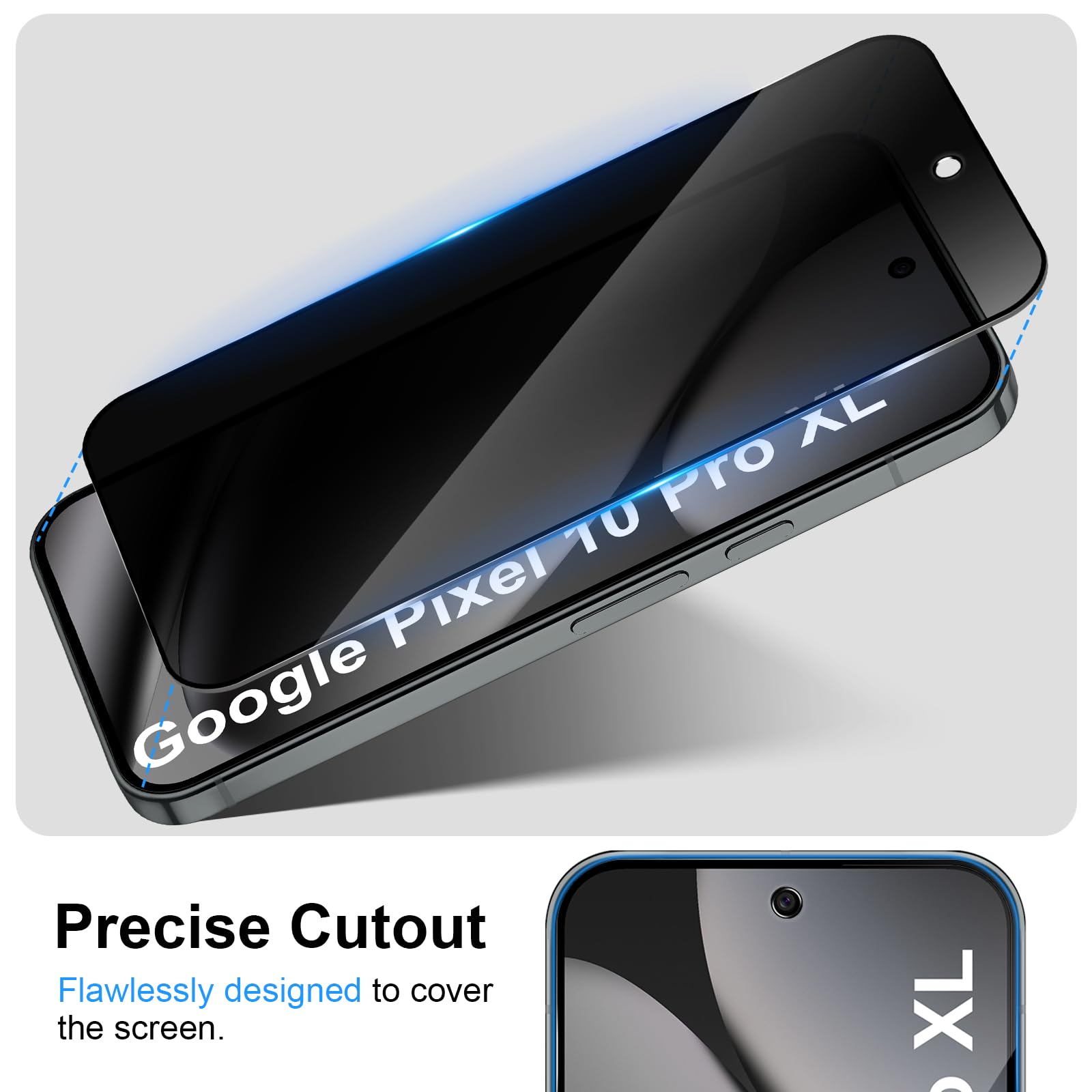 Protector de pantalla antiespí - Anti Spy Privacy Glass Case reseña y precio