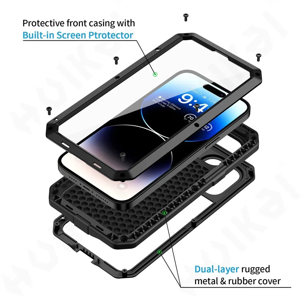Funda para iPhone 16e 15 14 13 - Heavy Duty 360 Full Body Protective Case reseña y precio