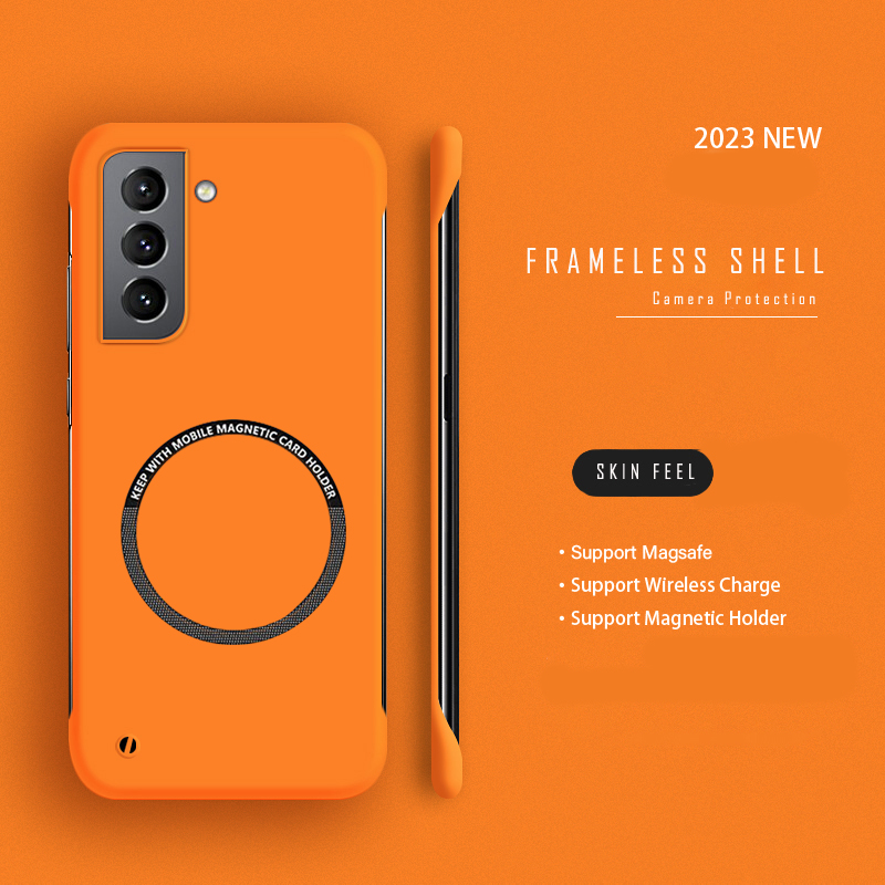 Funda de teléfono magnética si - Ultra Thin Frameless Phone Cover reseña y precio