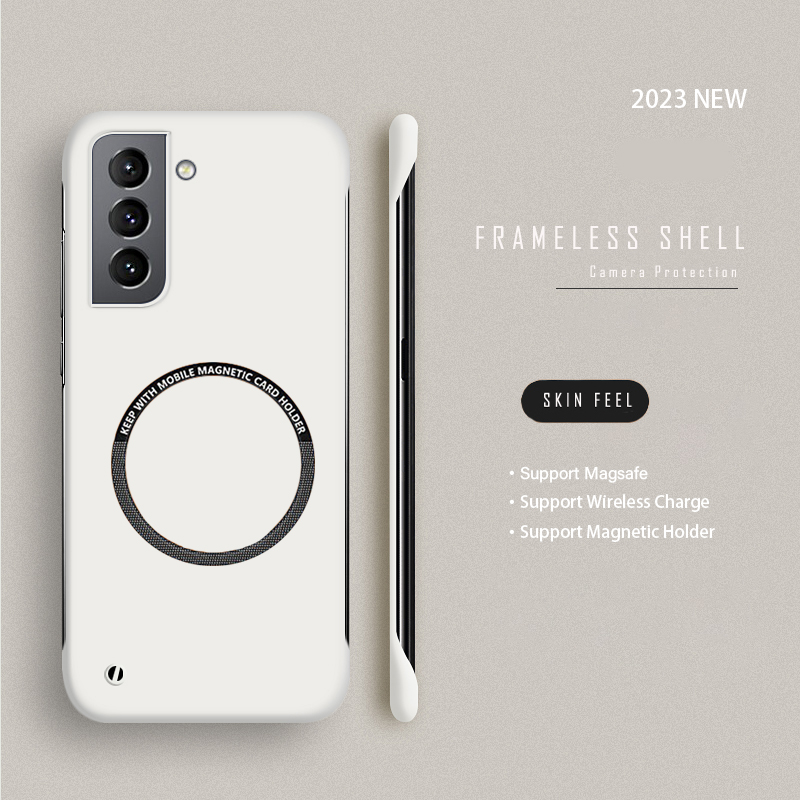 Funda de teléfono magnética si - Ultra Thin Frameless Phone Cover reseña y precio