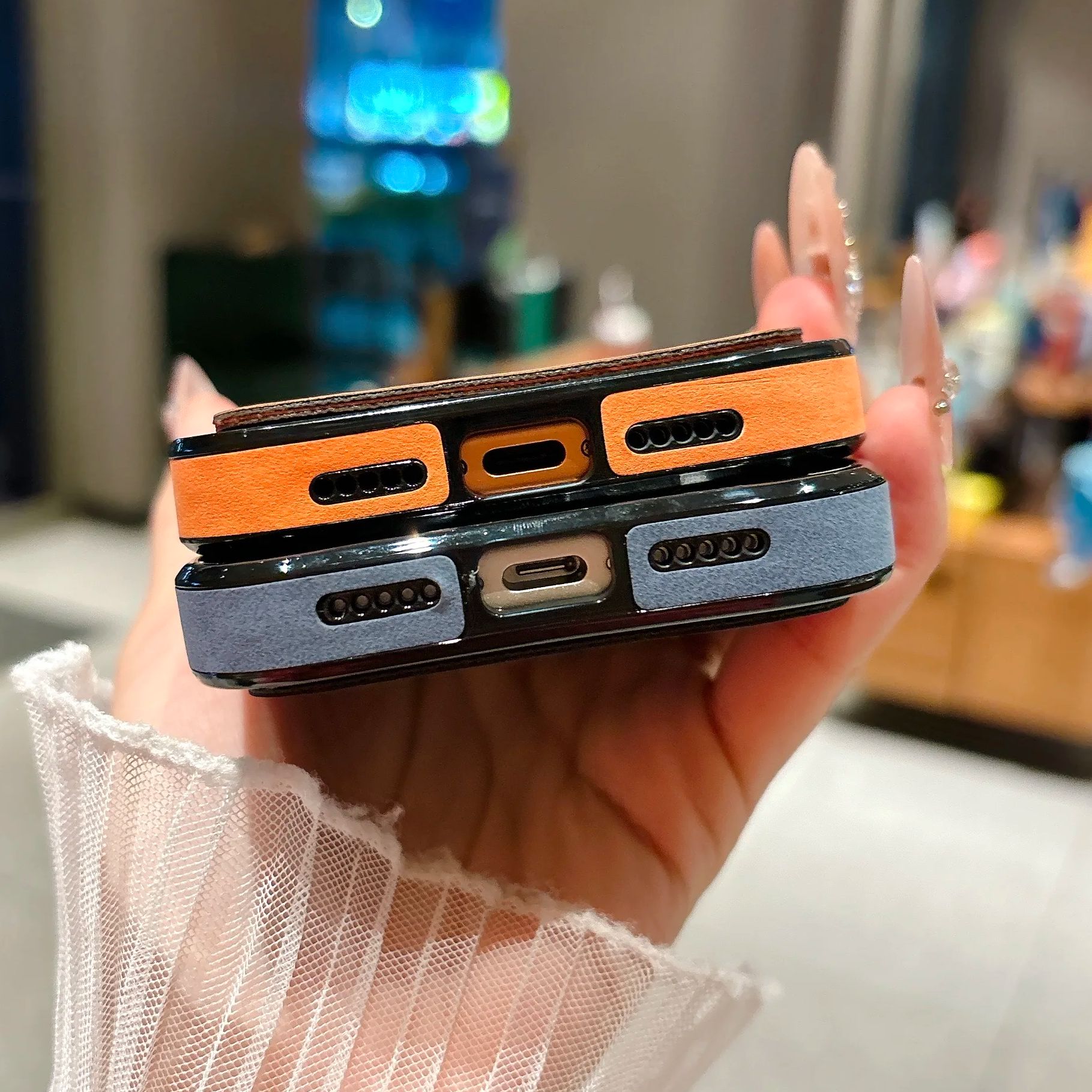 Funda de teléfono de piel de a - Leather Wallet Card Holder Phone Cover reseña y precio