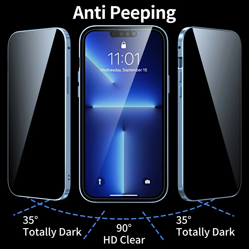 Funda Magnética de Metal con C - Anti Spy Privacy Glass Case reseña y precio