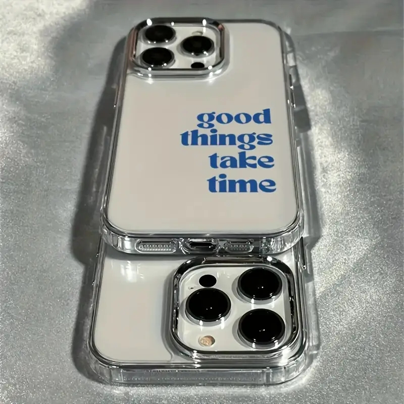 Good Things Take Time Funda co - Clear Shockproof Bumper Case reseña y precio