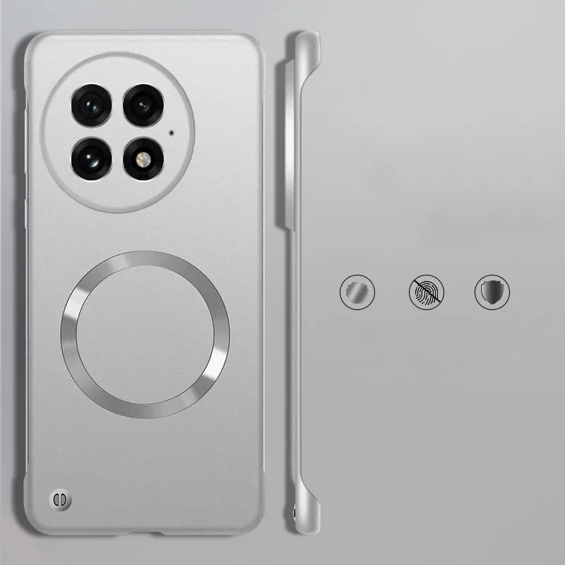 Funda de teléfono magnética si - Ultra Thin Frameless Phone Cover reseña y precio