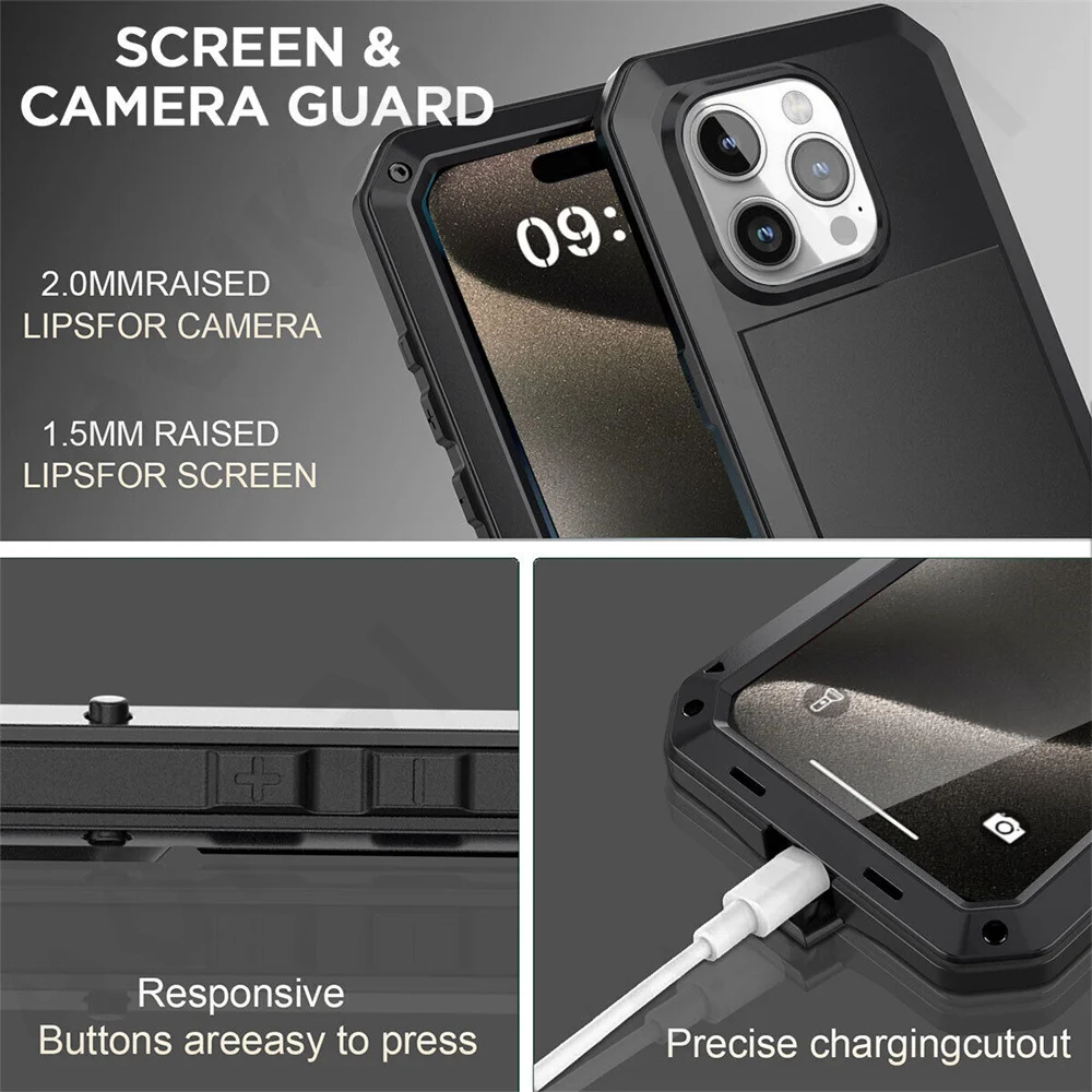 Funda para iPhone 17 16 15 14  - Heavy Duty 360 Full Body Protective Case reseña y precio