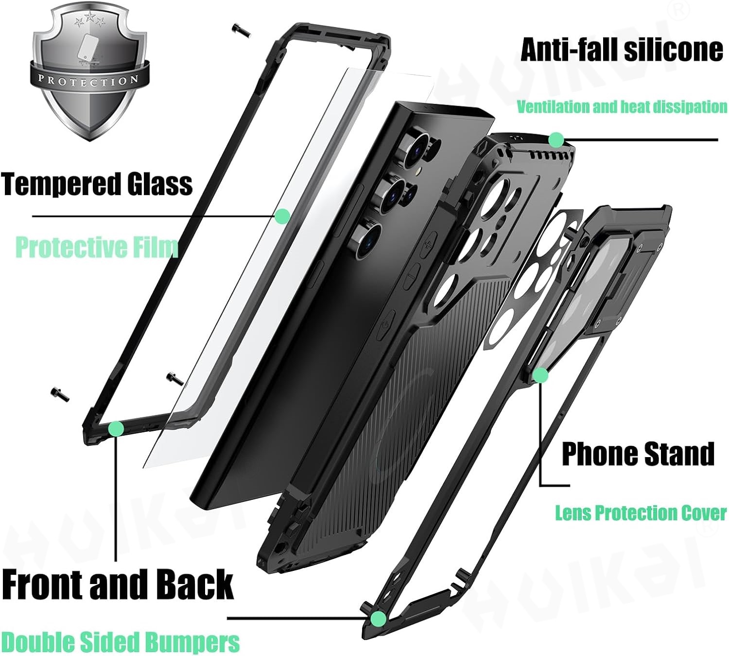 Funda para Samsung Galaxy S24  - Heavy Duty 360 Full Body Protective Case reseña y precio