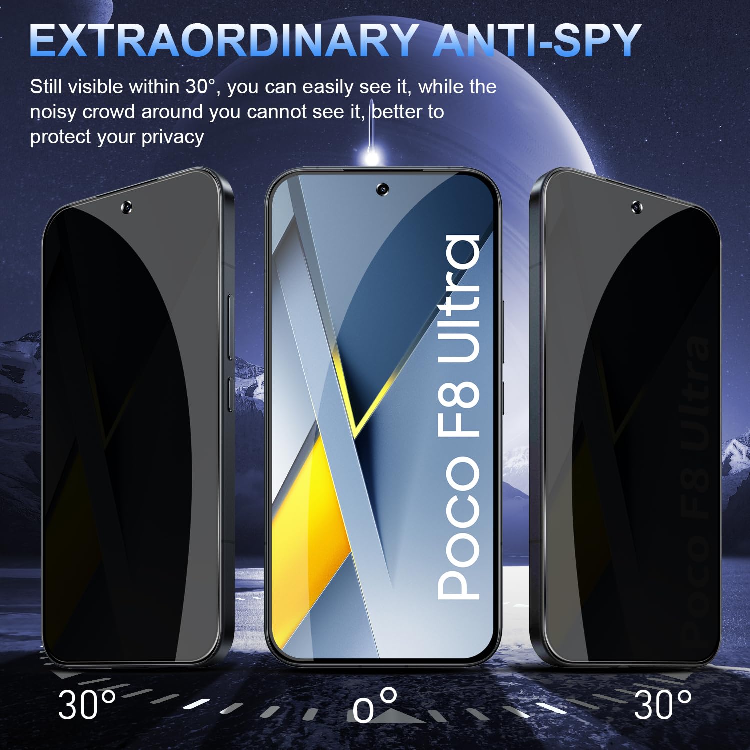 Protector de pantalla antiespí - Anti Spy Privacy Glass Case reseña y precio