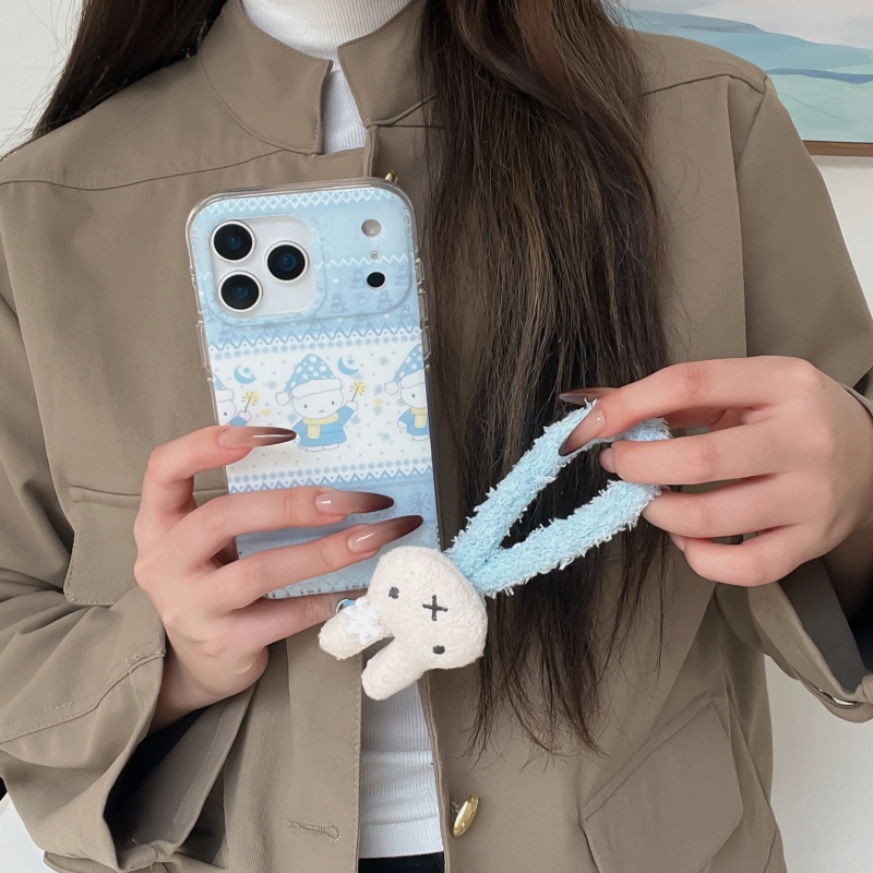 Funda de teléfono Miffy con di - Cute Cartoon Wrist Strap Silicone Case reseña y precio