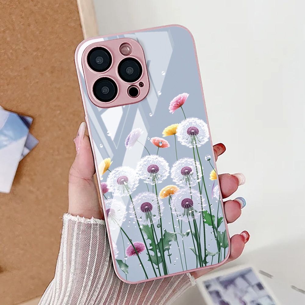 Funda de teléfono con flor de  - Screen Protectors reseña y precio