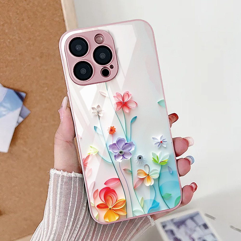 Funda de teléfono con flor de  - Screen Protectors reseña y precio