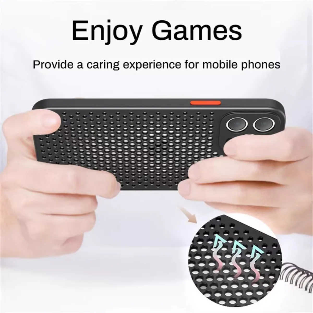 Funda de teléfono con refriger - Heat Dissipation Mesh Breathable Case reseña y precio