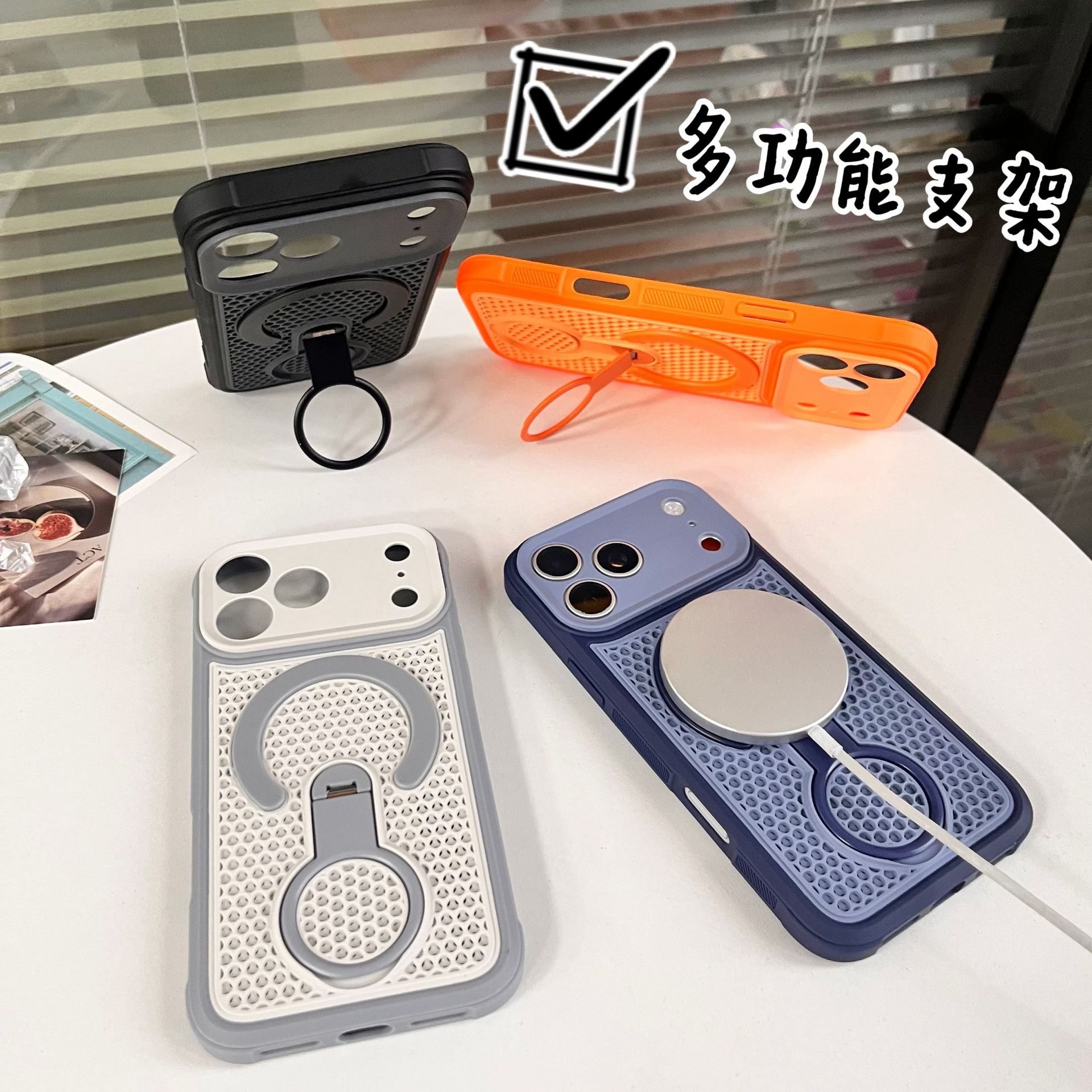 360 °   Funda magnética transp - Heat Dissipation Mesh Breathable Case reseña y precio
