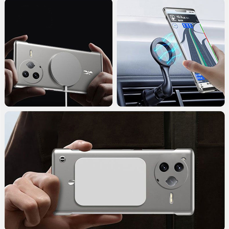Funda de teléfono magnética si - Ultra Thin Frameless Phone Cover reseña y precio